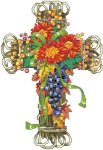 (image for) Fall Season Floral Cross